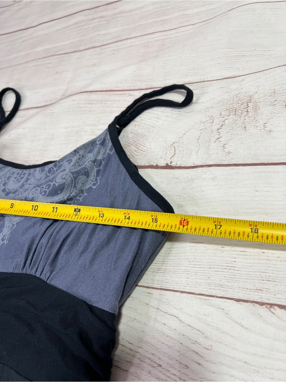 Athleta Kindred Cami Dress - Medium - soft blue lined modal shelf bra tank dress - Picture 11 of 12